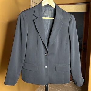 Yansi Fugel Black Blazer Elegant Classic Style Size 8